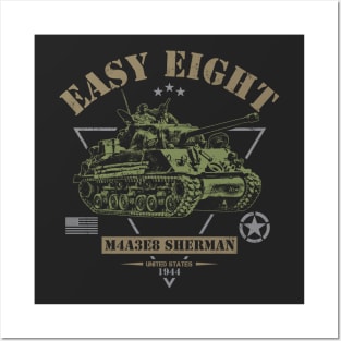 M4A3E8 'Easy-Eight' Sherman Posters and Art